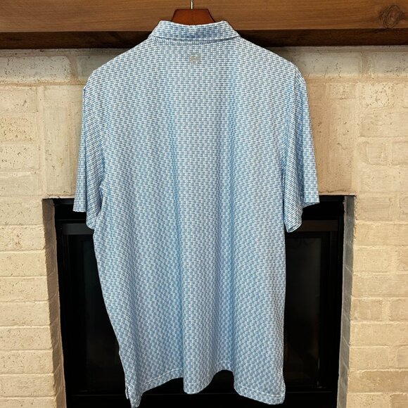 Vinyard Vines Performance Blue & White Golf Shirt - Size XL - Picture 2 of 5